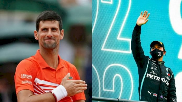 Novak Djokovic pleased by comparison with Lewis Hamilton