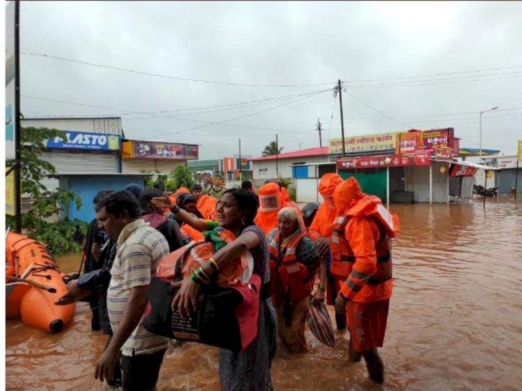 Three services join hands in flood relief operations in Maharashtra, Karnataka and Goa